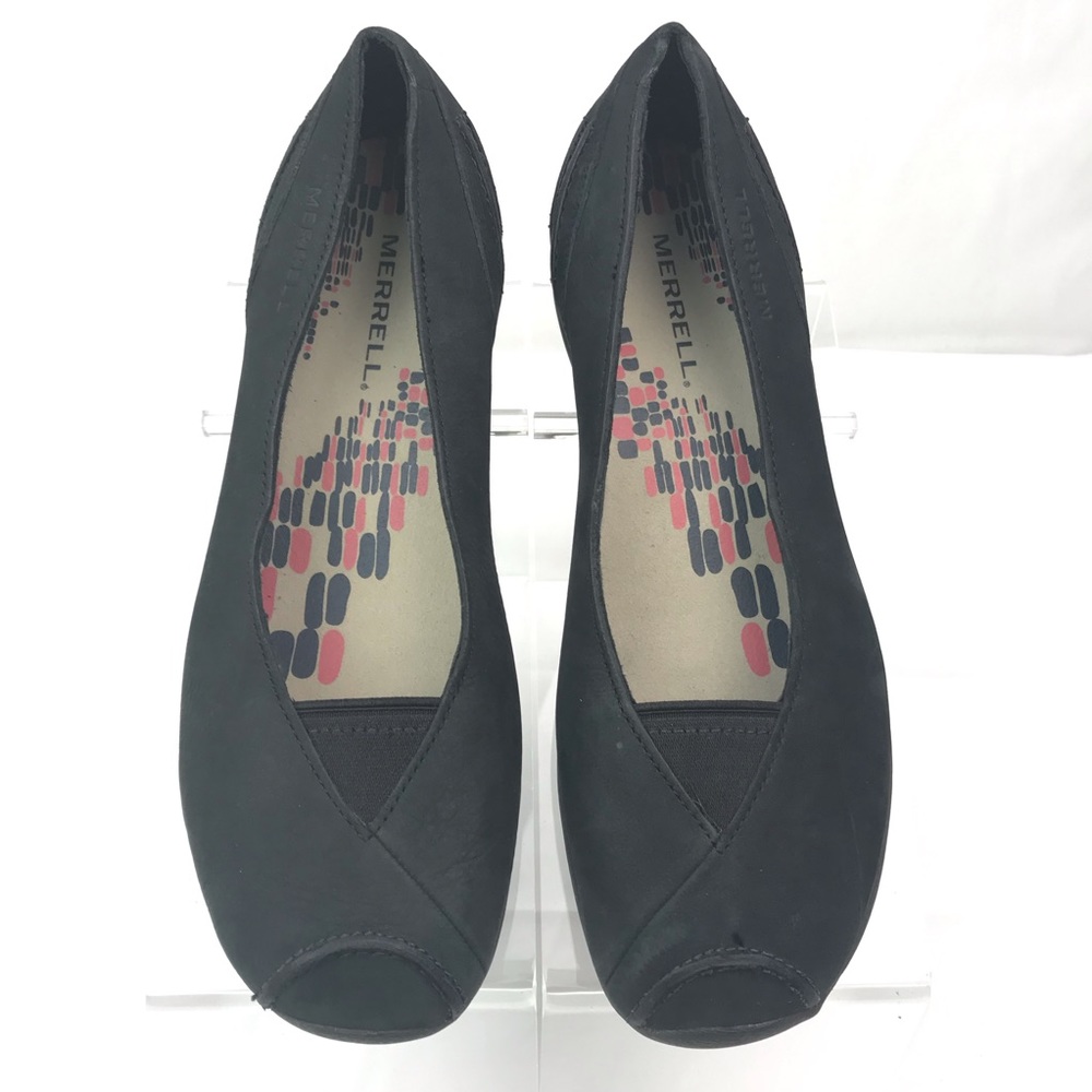 Merrell Womens Black Nubuck Shoes Size 7.5 /38